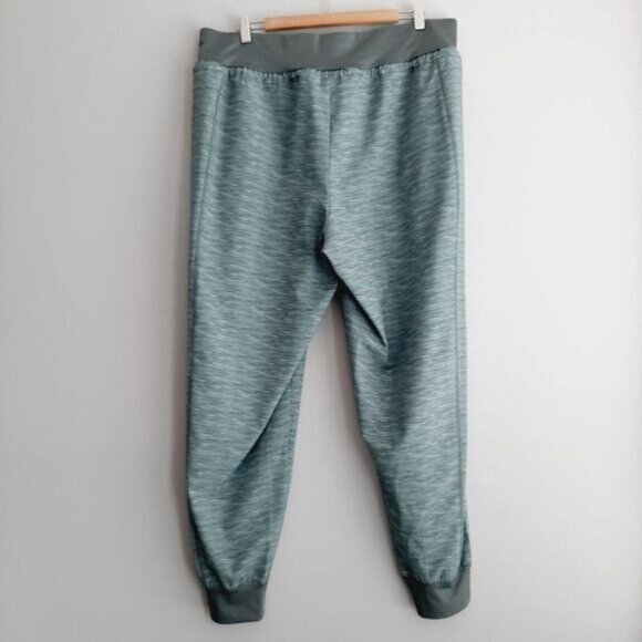 JOE FRESH Athletic Jogger Pants Stretch Pull-On Heathered Marled Green Sz 1X - Picture 6 of 11